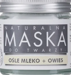 Beruhigende Gesichtsmaske mit Aloe Vera, weißem Ton und Eselsmilch