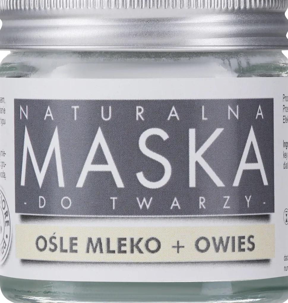 Beruhigende Gesichtsmaske mit Aloe Vera, weißem Ton und Eselsmilch