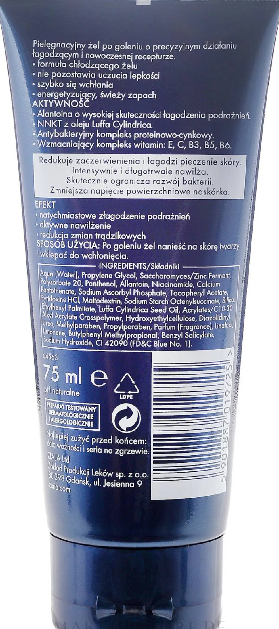 Beruhigendes After Shave Gel für fettige und Mischhaut
