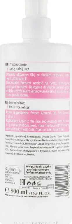 Bielenda Professional Face Program Skin Satin Make-up Remover