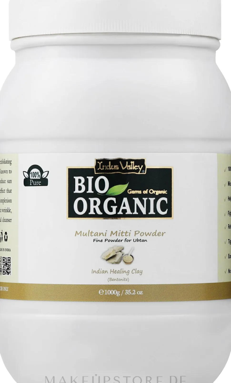 Bio-Tonerde Multani Mitti für Haar und Haut