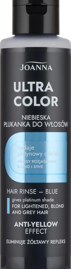 Blaue Tönungsspülung für aufgehellte, blonde und graue Haare