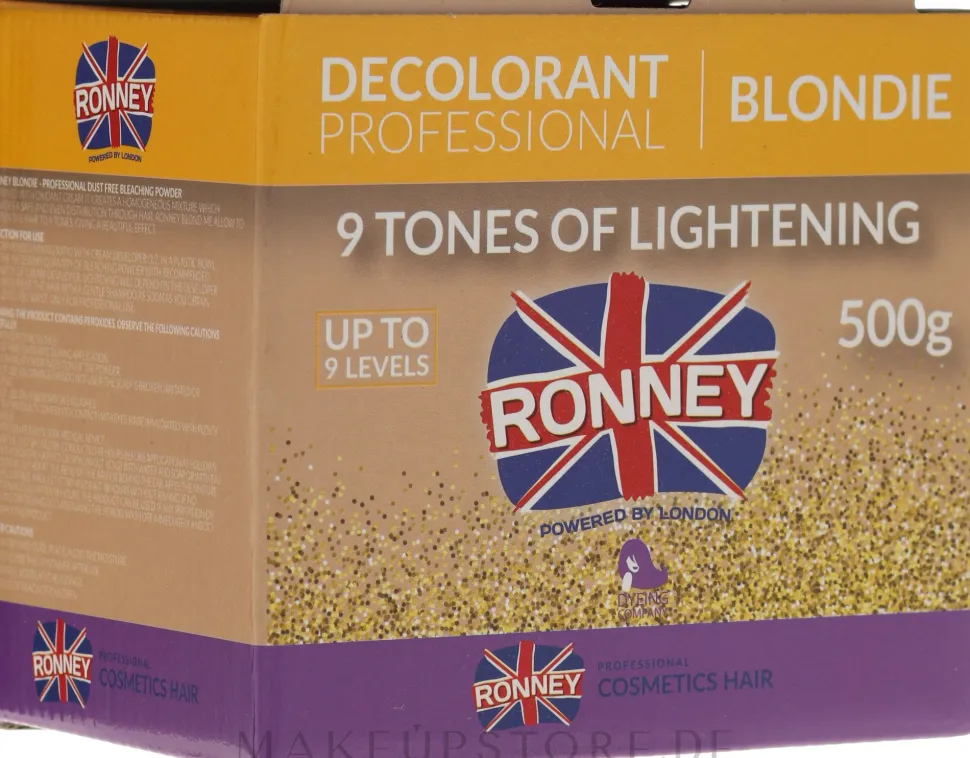 Bleichpuder bis zu 9 Tönen für blondes Haar