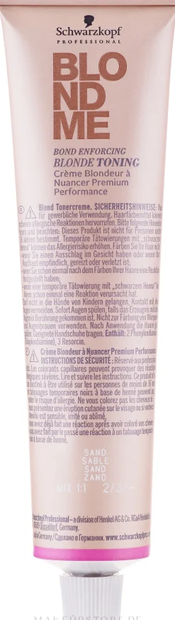 Blond Tonercreme für gewerbliche Verwendung