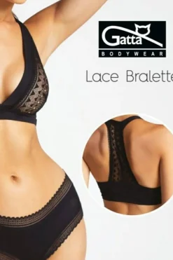 Bralette „Spitze“, schwarz