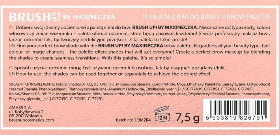 BrushUp! By Maxineczka Brow Palette