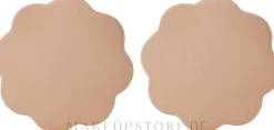 Brustaufkleber beige 2 St.