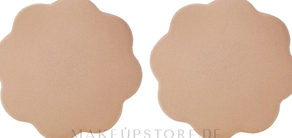 Brustaufkleber beige 2 St.