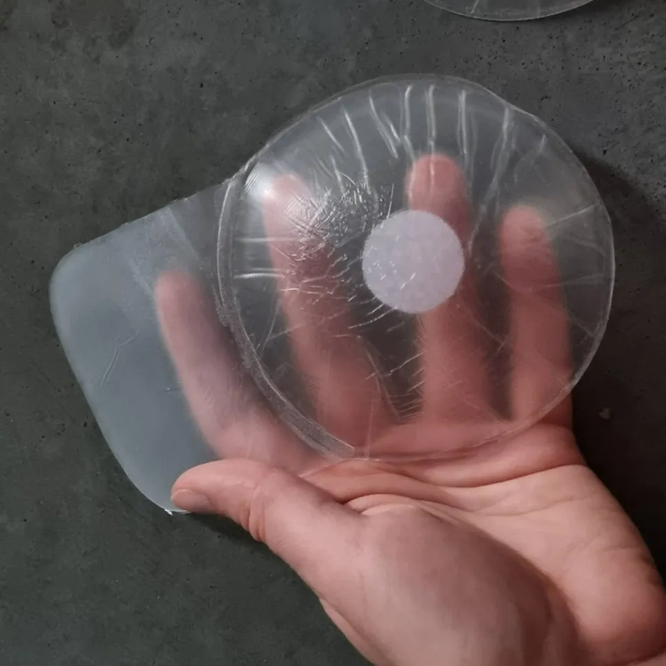 Brustwarzenschoner, transparent, Größe M