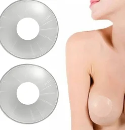 Brustwarzenschutz, rund, transparent