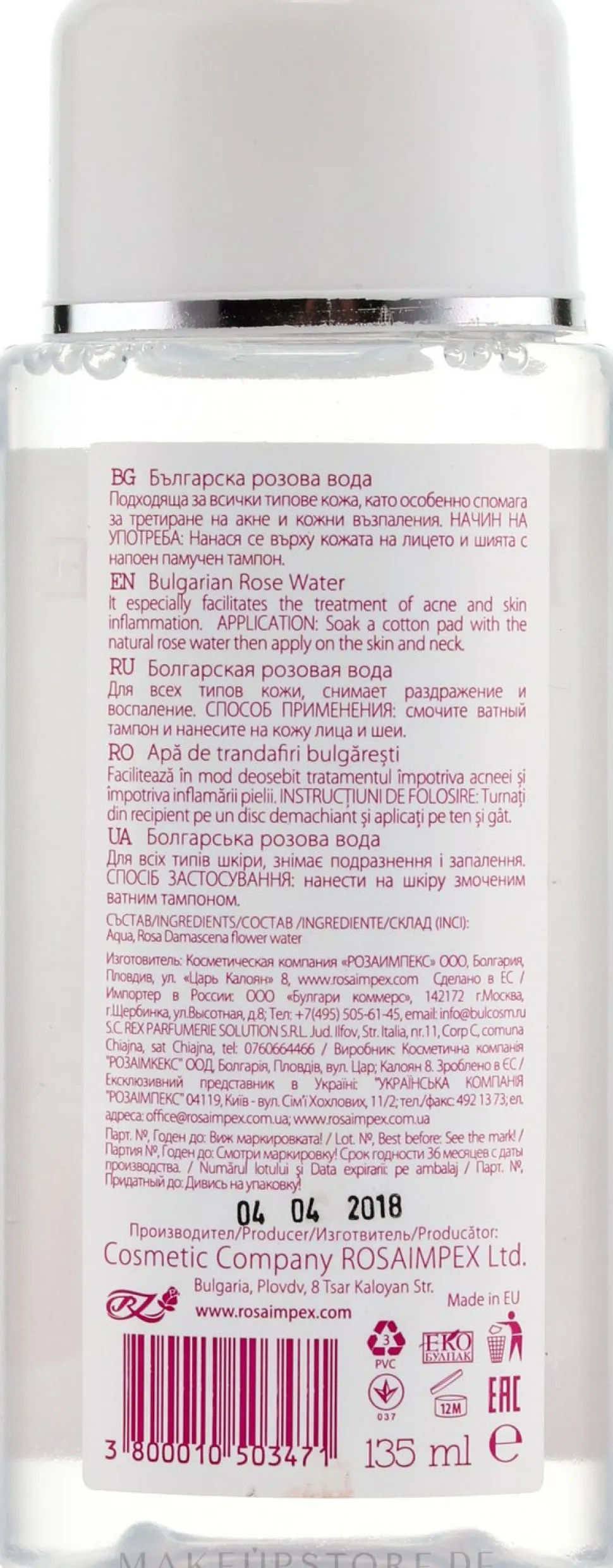 Bulgarisches Rosenwasser