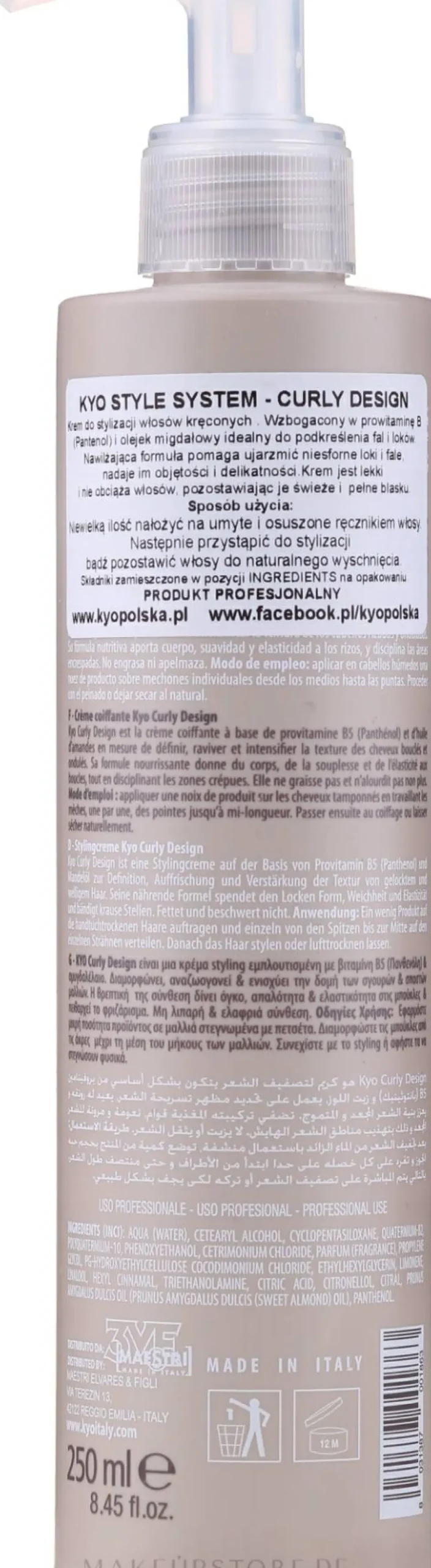Creme für lockiges Haar mit Mandelöl