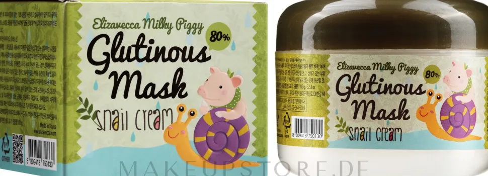 Creme-Maske für die Nacht mit Schneckenschleim