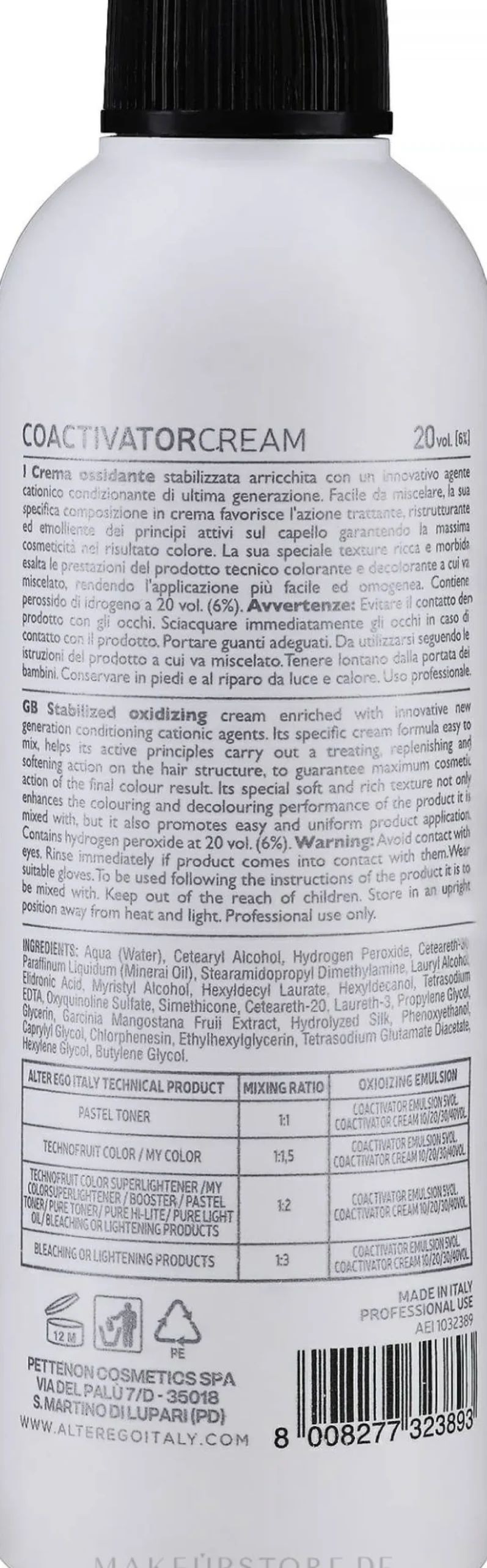 Creme-Oxidationsmittel 6%