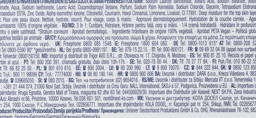 Cremeseife mit Feuchtigkeitscreme