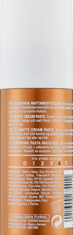 Cremige Haarpaste mit Matt-Effekt