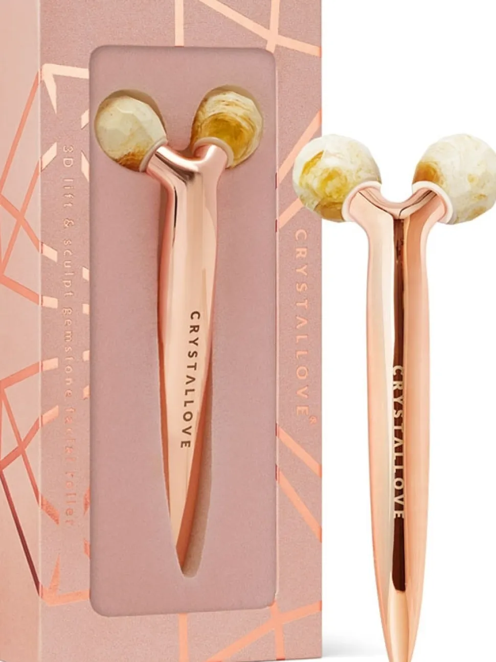 3D Lifting-Massager für das Gesicht mit milchigem Bernstein