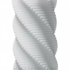 3D Masturbator mit spiralförmigen Rillen weiss