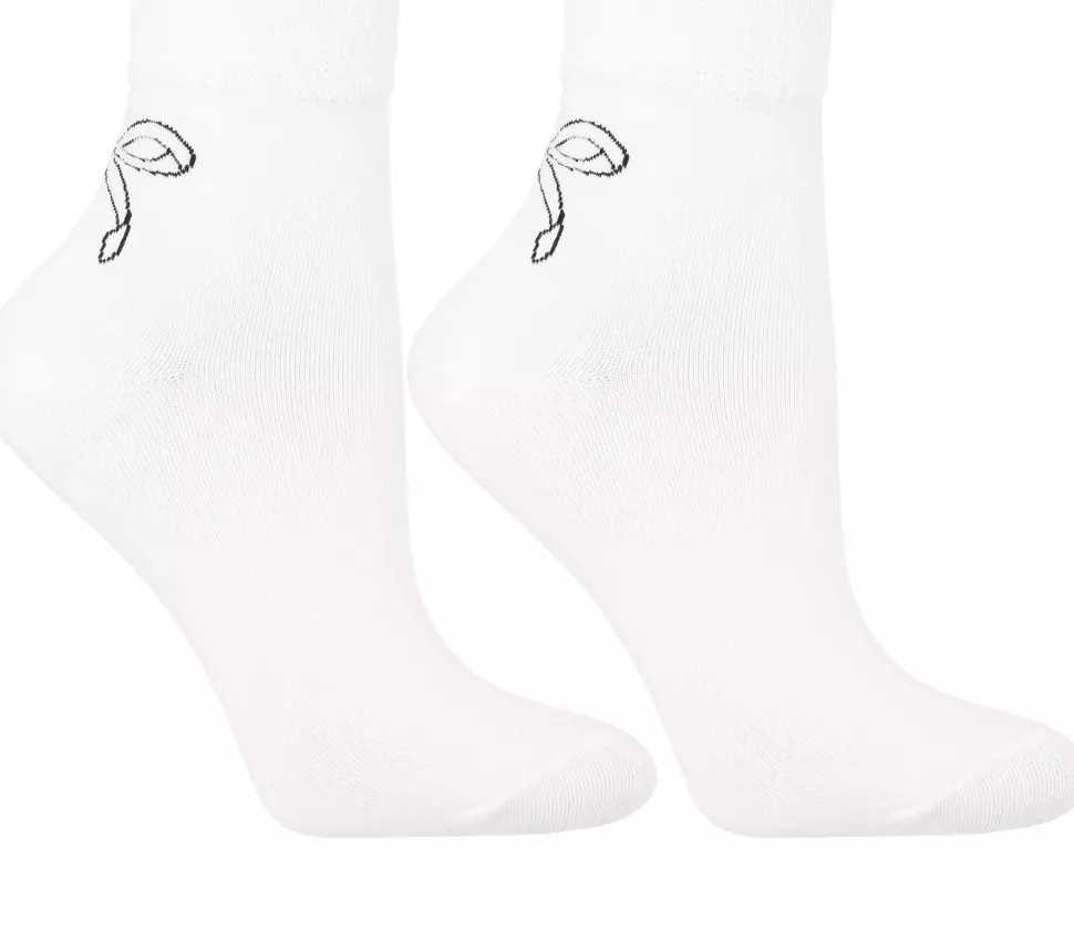 Damen Baumwollsocken 3/4, CSL200-954, weiß