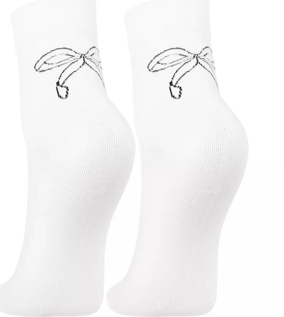 Damen Baumwollsocken 3/4, CSL200-954, weiß