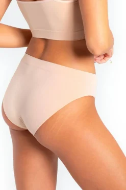 Damen nahtlose Slips 'Mini Bikini Kiki', natur