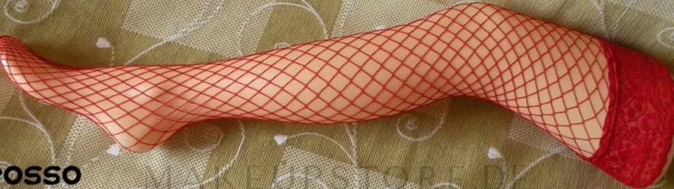 Damen Strümpfe Ar Rete Grandi rosso