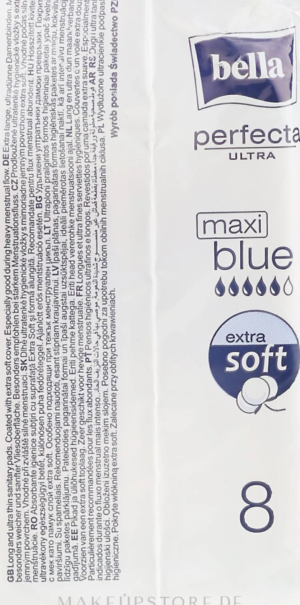 Damenbinden Perfecta Blue Maxi Soft Ultra 8 St.