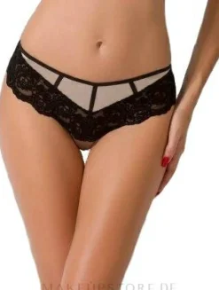 Damenhöschen Antonina Thong schwarz-beige