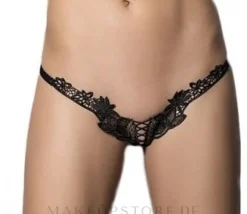Damenhöschen Athena Thong schwarz