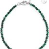 Damen-Mineralien-Armband mit Malachit