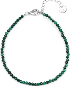 Damen-Mineralien-Armband mit Malachit
