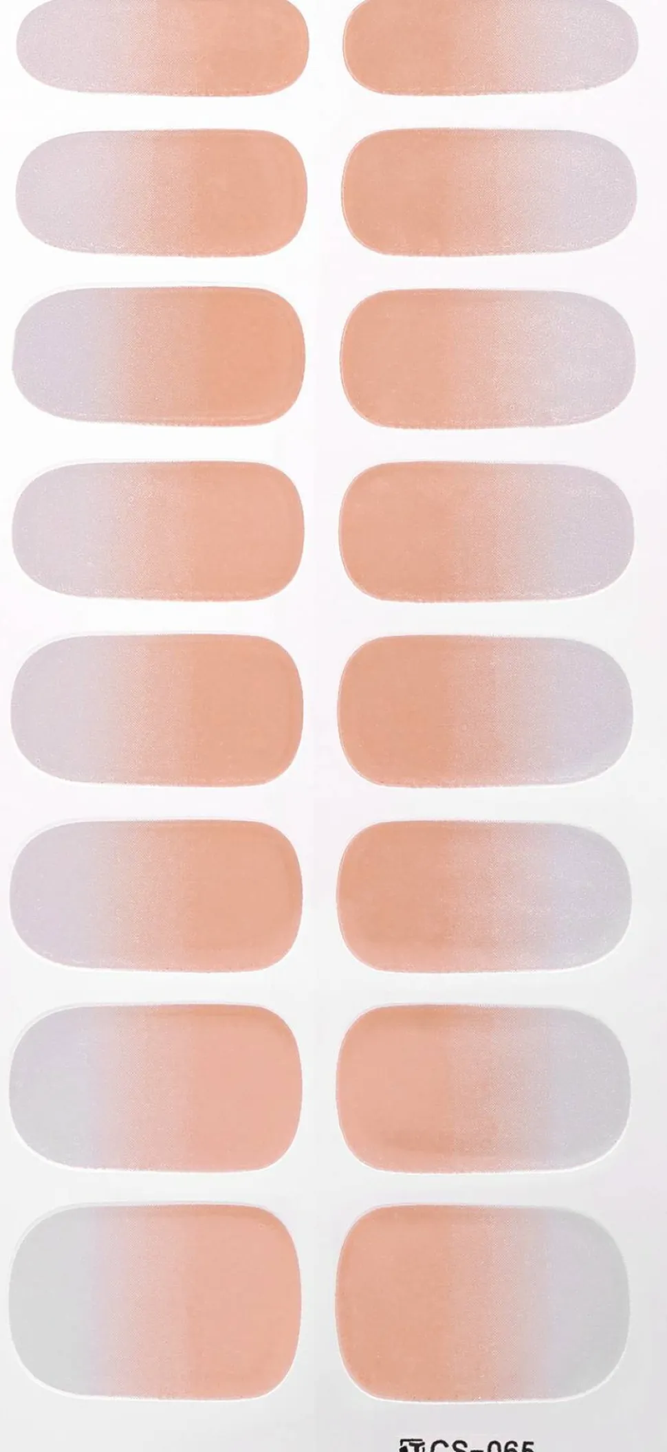 Dekorative Gel-Nagelsticker, beige