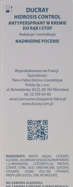 Deo-Creme Antitranspirant für Füße und Hände