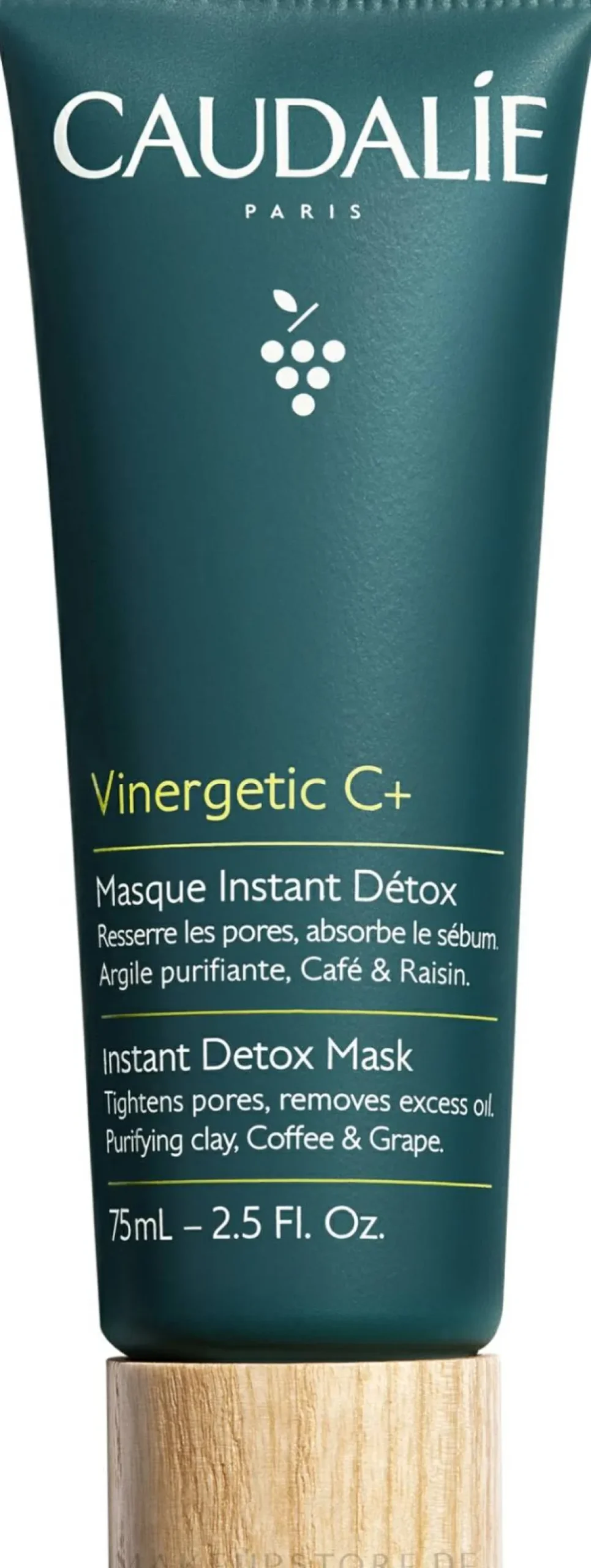 Detox Gesichtsmaske mit Kaolin, Kaffee- und Traubenextrakt