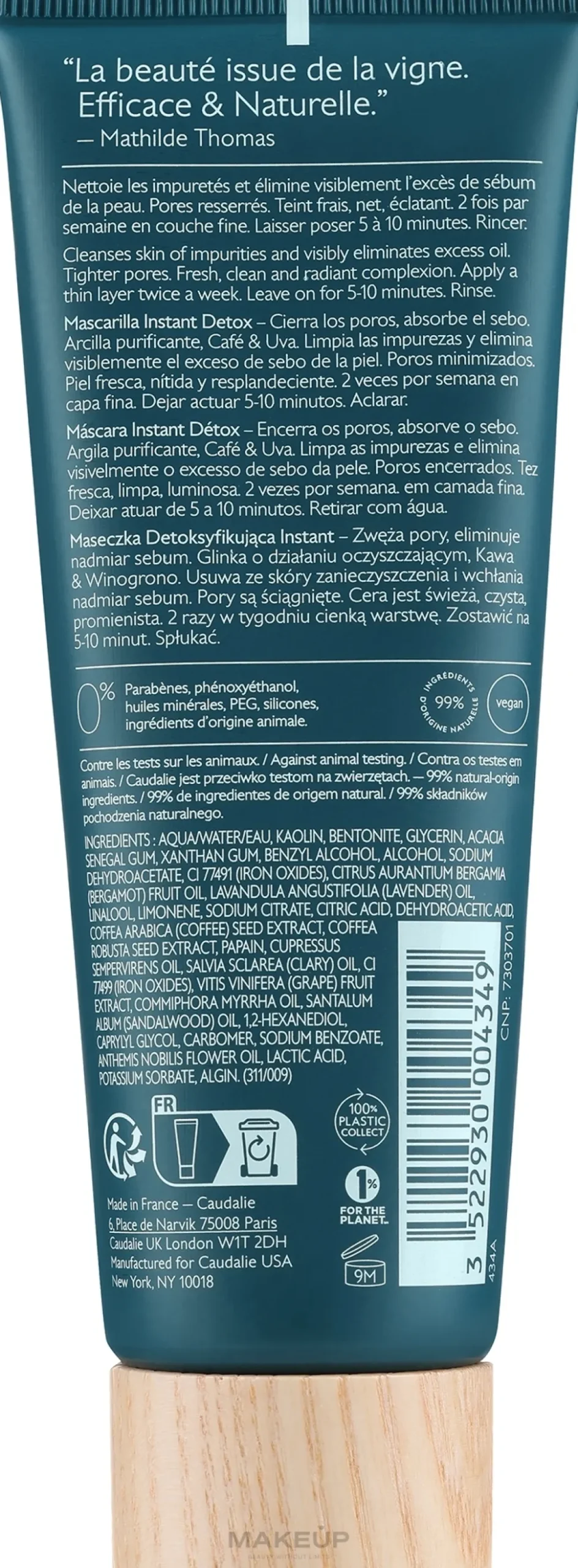 Detox-Gesichtsmaske zur tiefen Reinigung mit rosa Tonerde