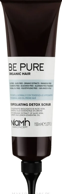 Detox-Kopfhautpeeling mit Aloe Vera und Karotten- und Zitronenöl