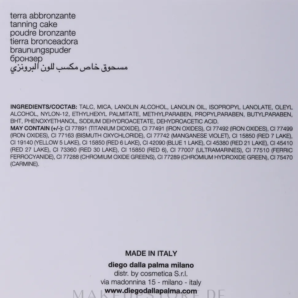 Diego Dalla Palma Special Tanning Cake