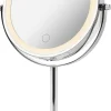 Doppelseitiger Kosmetikspiegel mit LED-Beleuchtung
