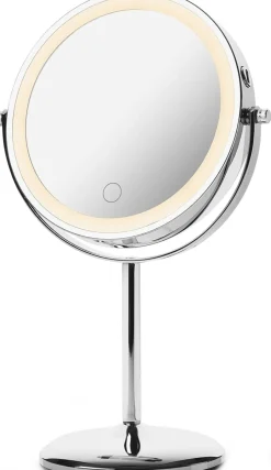 Doppelseitiger Kosmetikspiegel mit LED-Beleuchtung