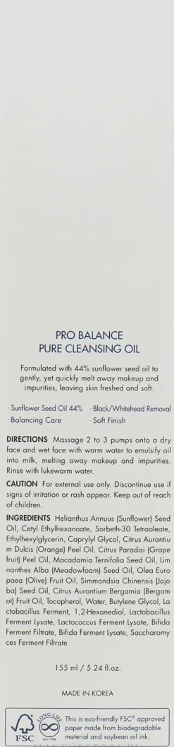 Dr.Ceuracle Pro Balance Pure Cleansing Oil