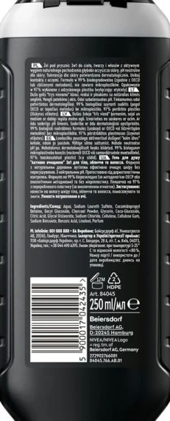 Duschgel mit Aktivkohle