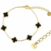 Edelstahl-Armband mit Vergoldung