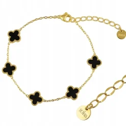 Edelstahl-Armband mit Vergoldung