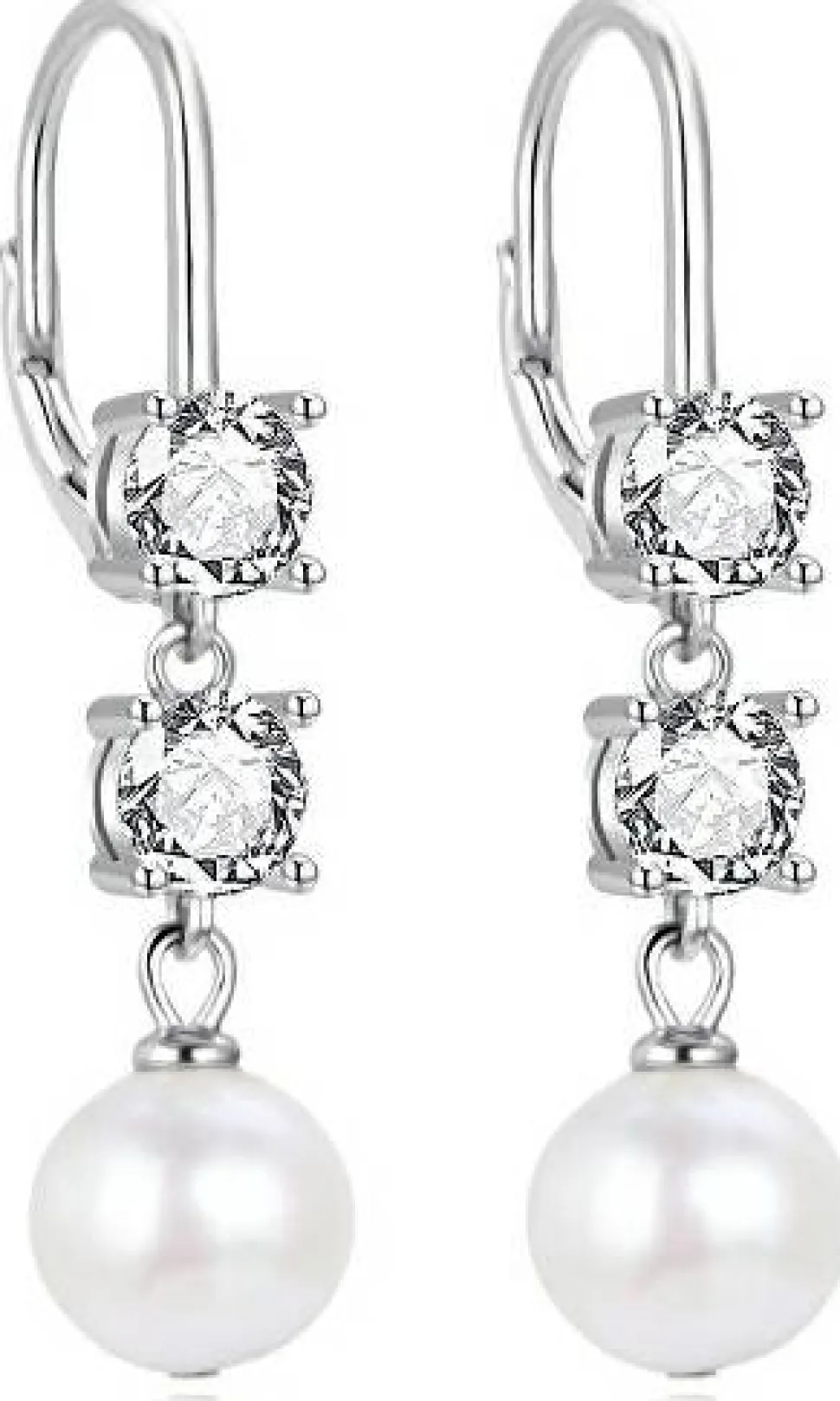 Elegante Anhänger mit Zirkonia und Perlen