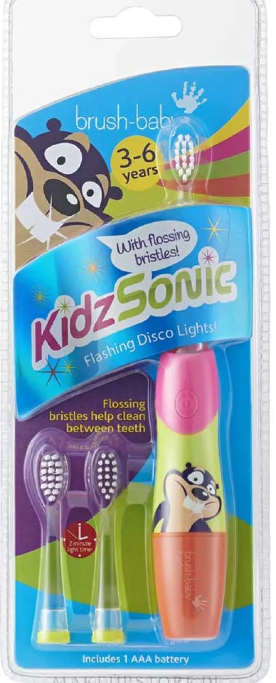 Elektrische Zahnbürste Flashing Disko Lights 3-6 Jahre rosa