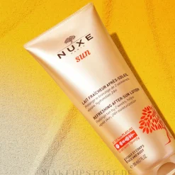 Erfrischende After-Sun-Milch für Gesicht und Körper mit aquatischen und sonnigen Blumen