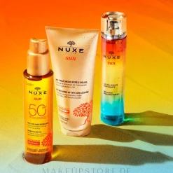 Erfrischende After-Sun-Milch für Gesicht und Körper mit aquatischen und sonnigen Blumen