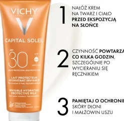 Erfrischende und feuchtigkeitsspendende Sonnenschutzmilch für Körper und Gesicht SPF 30