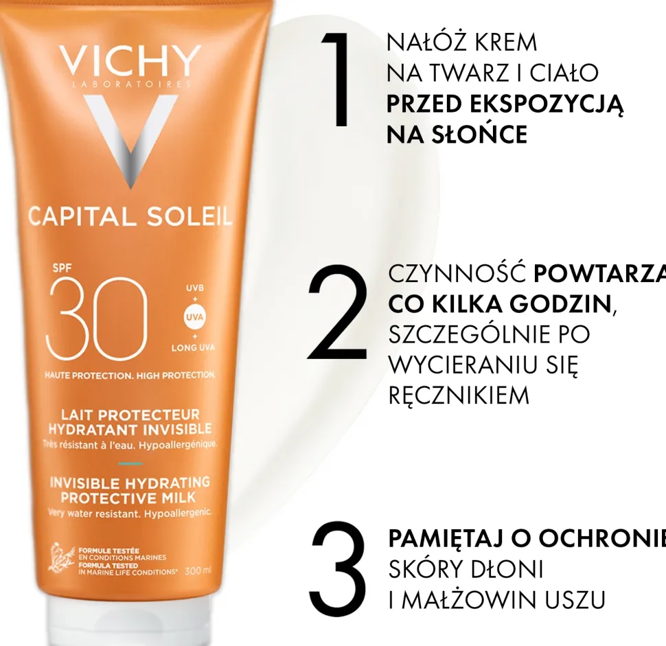 Erfrischende und feuchtigkeitsspendende Sonnenschutzmilch für Körper und Gesicht SPF 30