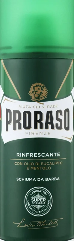 Erfrischender Rasierschaum